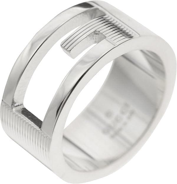 GUCCI リング シルバー１６号　GGアイコン ホワイトゴールド１８号　未使用