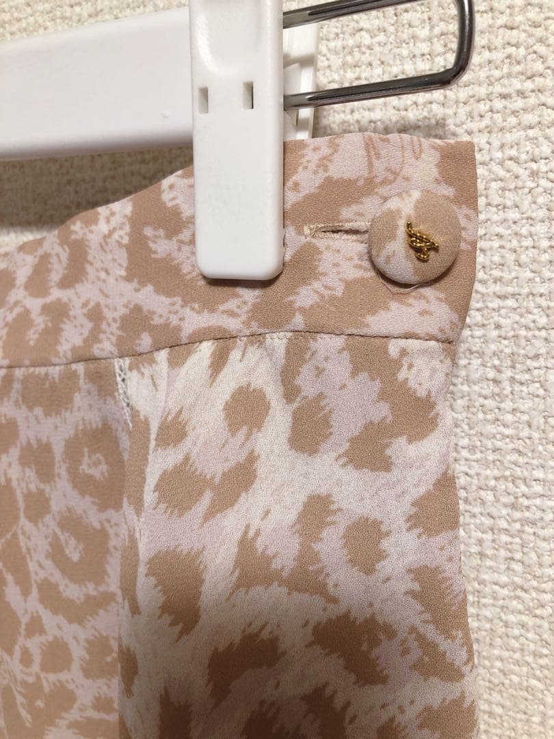 verybrain ヒョウ柄スカート　ピンクベージュ