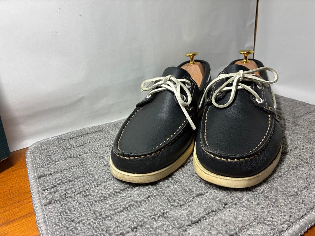 Paraboot バース ネイビー 6 1/2 6.5デッキシューズ