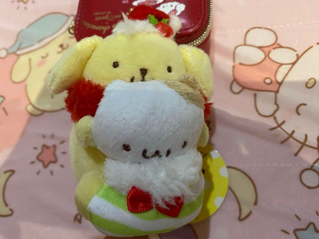 ［新品］ポムポムプリン・マフィン　ポムポムプリンカフェサンタマスコット☆セール✨ 新品レア］ポムポムプリン・マフィン ポムポムプリンカフェサンタ