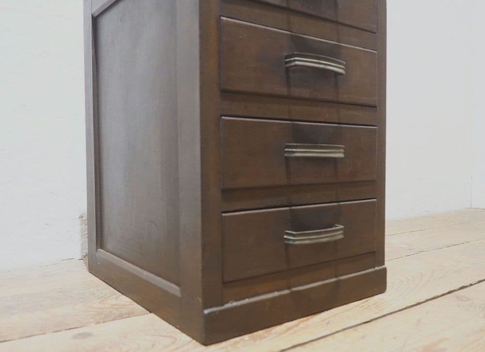 1317 ヴィンテージ レトロな小引き出し 収納棚 書類ケース 陳列台 古家具