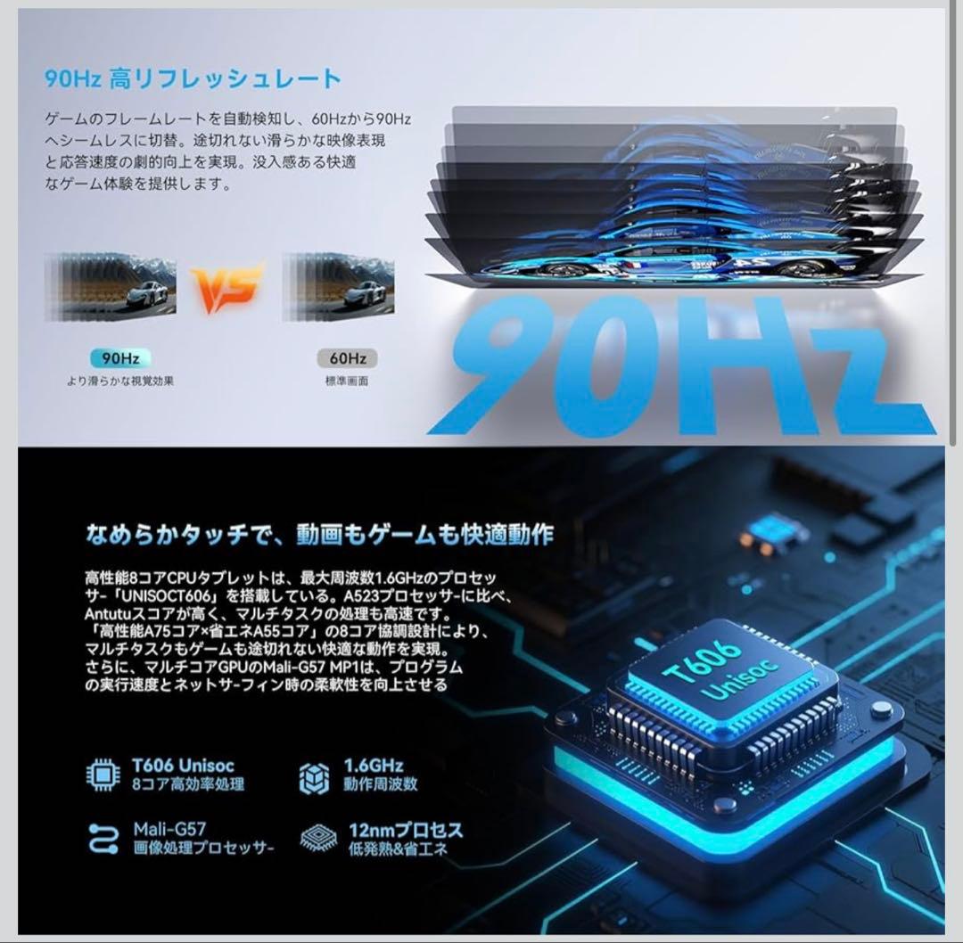 1点限り SVITOO Androidタブレット 8.7インチ 90Hz