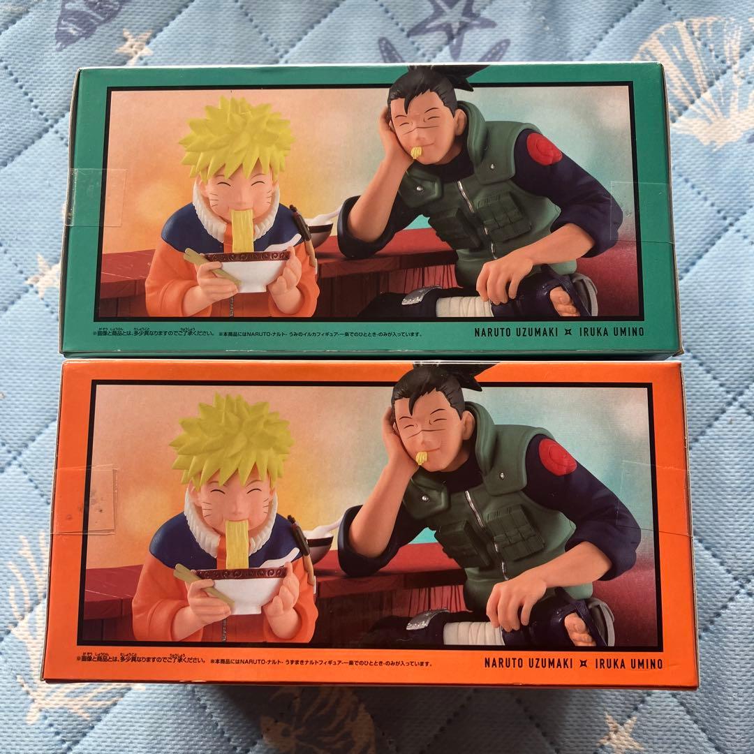 匿名配送】NARUTO ナルト イルカ フィギュアセット 一楽 ラーメン