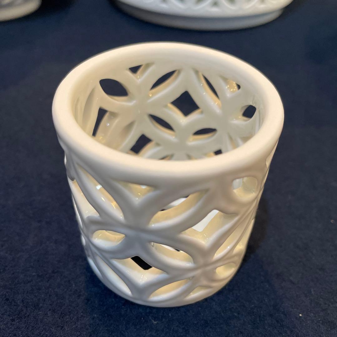 茶道具 皆具【横石 嘉助】の【平戸白磁 七宝透 皆具】共箱 美品 - メルカリ