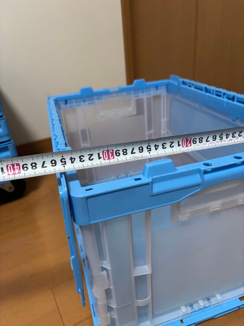 リス折りたたみコンテナ5箱、SANKO平台車1台セット リス折りたたみ