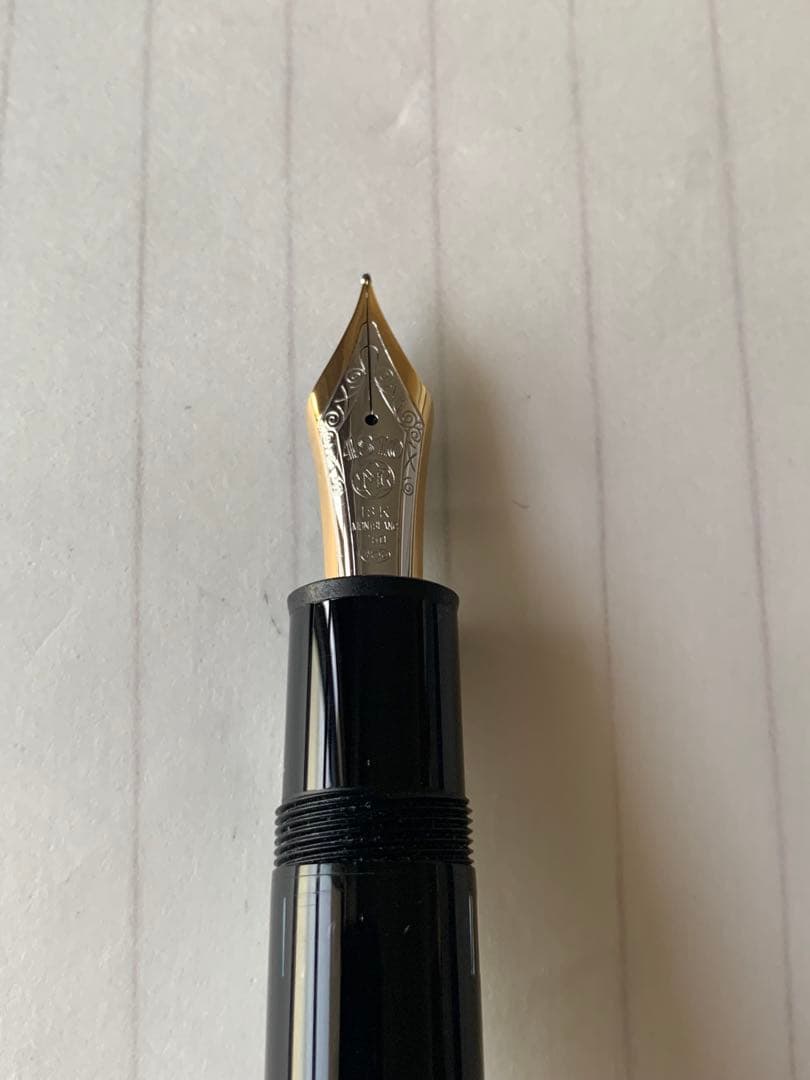 美品 モンブラン 万年筆 マイスターシュテュック149 18Kペン先