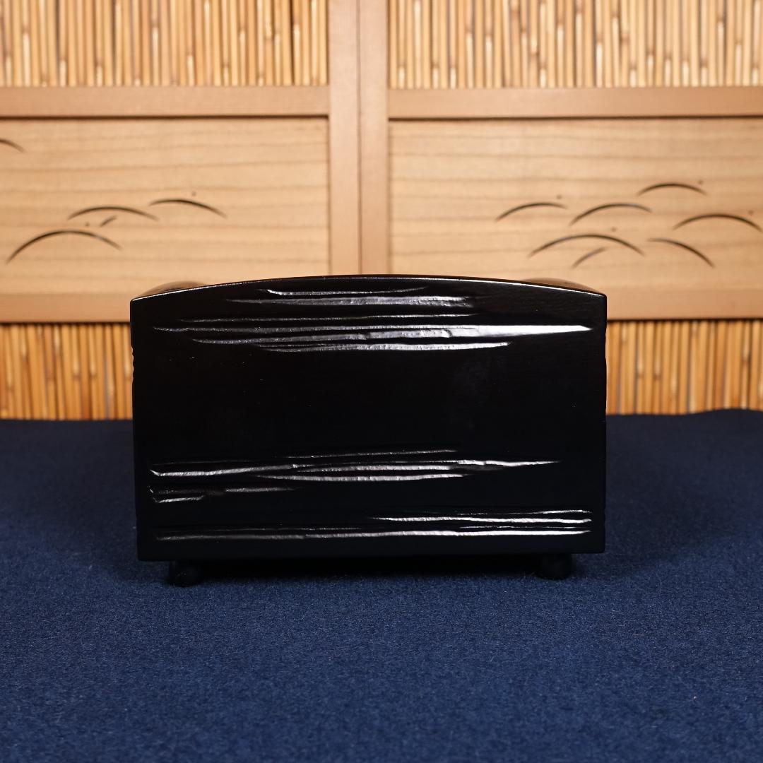 漆匠 川端近左 粒足煙草盆 共箱 茶道具 煙草道具 喫煙