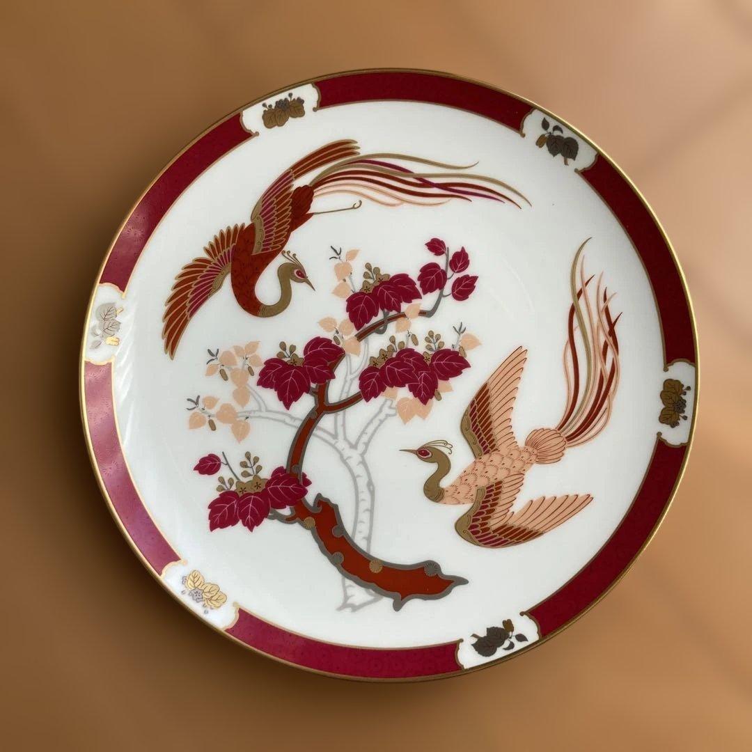 値下げ　大倉陶園　限定版飾皿　「比翼連理」岡本孝文　フランクリンポーセリン 大倉陶園・限定版飾皿〈比翼連理〉フランクリンポーセリン 大倉陶園 限定版