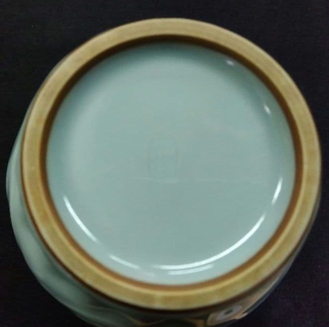 茶道具 花入 青瓷 牡丹 三代 諏訪蘇山 新品 京焼 清水焼 青磁 真花