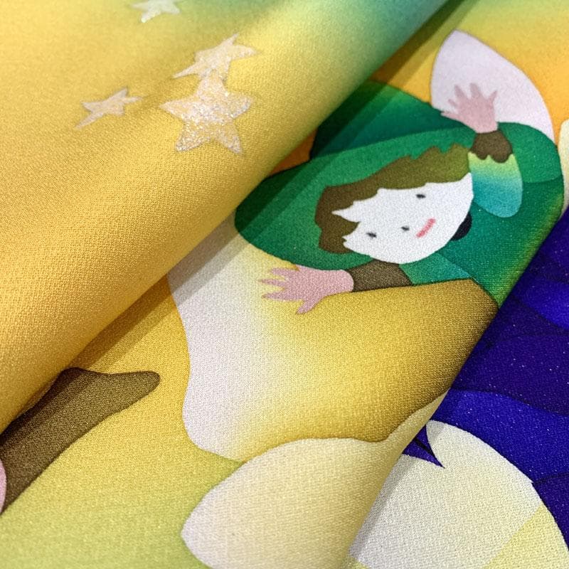 506z18☆絵本作家 永田萌 振袖 金通しラメ 妖精メルヘン☆結婚式 舞台