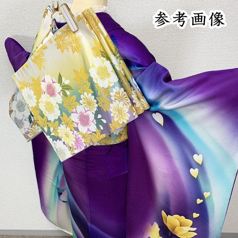 506z18☆絵本作家 永田萌 振袖 金通しラメ 妖精メルヘン☆結婚式 舞台