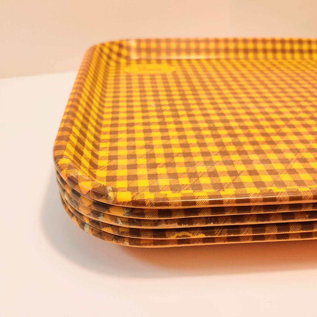 非売品 ミスタードーナツ 店舗用トレイ 70年代〜80年代 昭和レトロ 4枚組