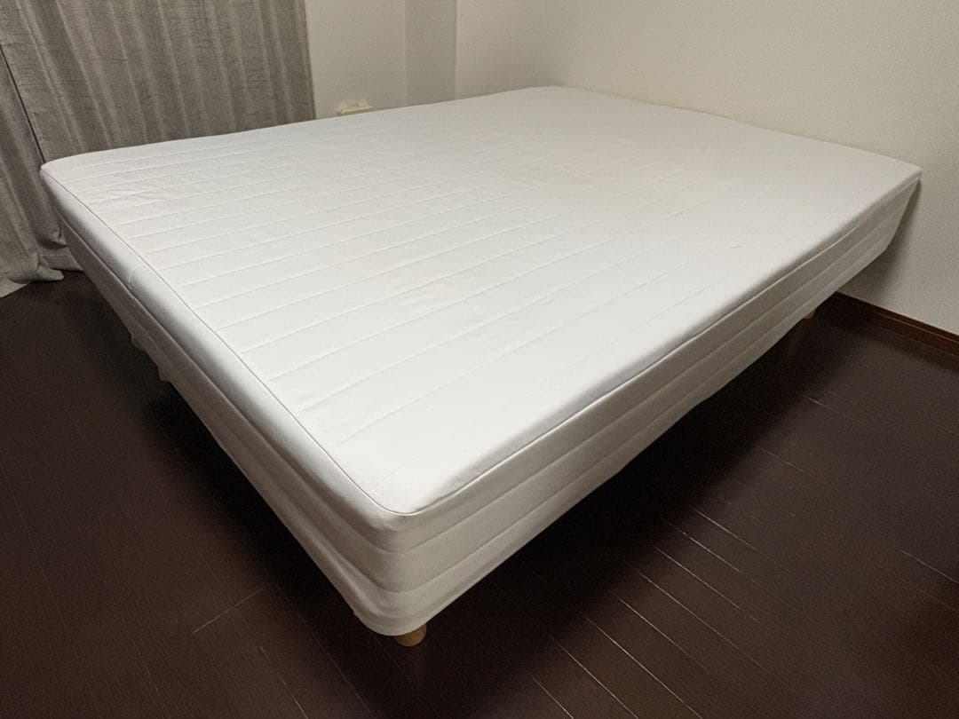 無印良品　脚付マットレス　ポケットコイル　（洗えるカバー　組み立て仕様）ダブル