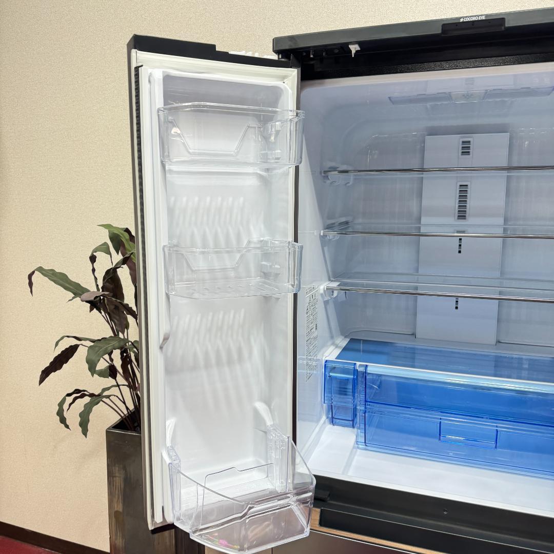 都内23区配送無料　美品シャープ6ドア冷蔵庫457L　2021年製　製氷有