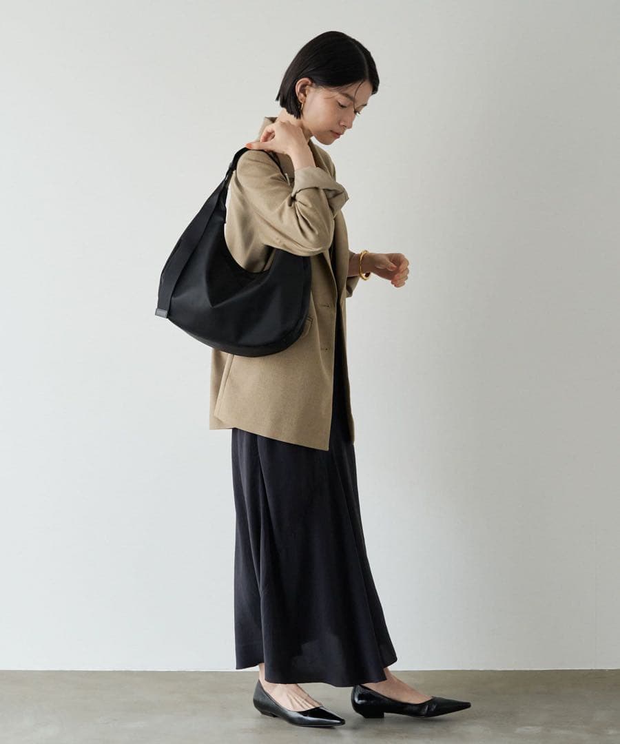 ★極美品★russet ラシット　ラウンドビッグショルダーバッグ　ゴールド金具