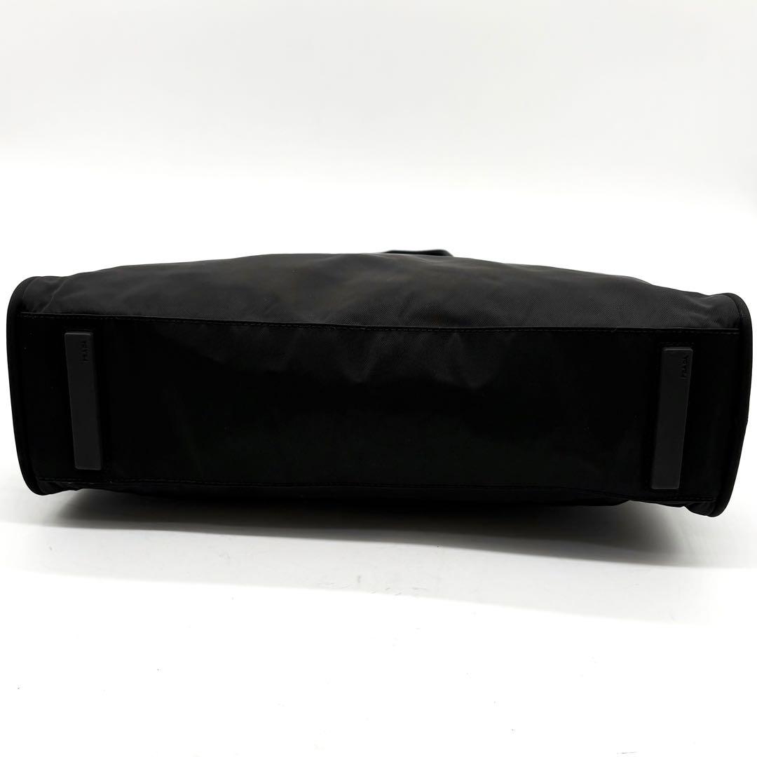 極美品✨プラダ ハンドバッグ ミニボストン ナイロン 三角ロゴ 白タグ ブラック