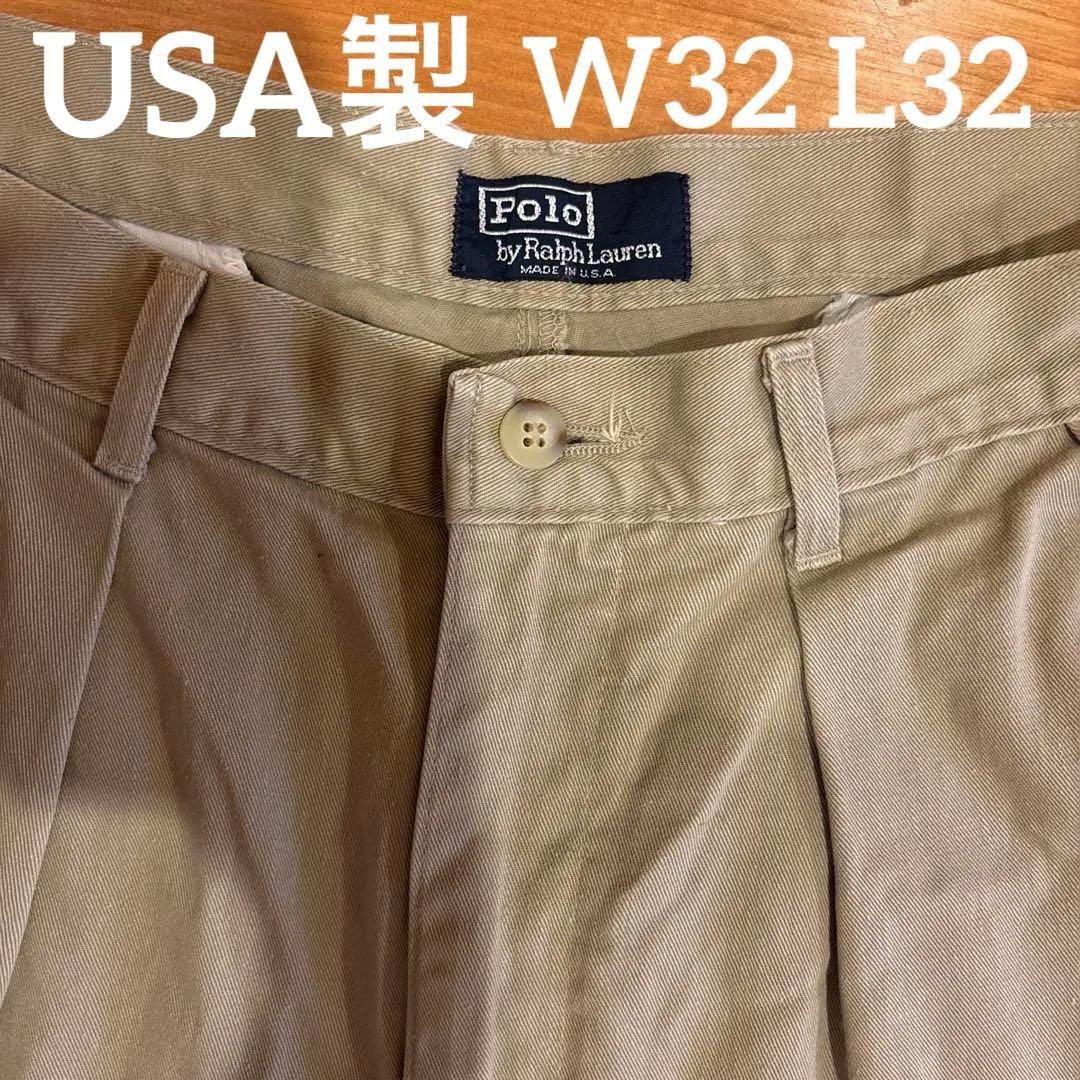 PoloByRalphLauren ラルフローレンUSA製チノパンポロチノW32 PoloByRalphLauren ラルフローレンUSA製チノパンポロチノW32