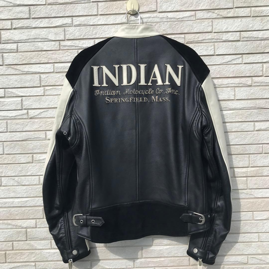 インディアンモーターサイクル ライダース L スエード レザー