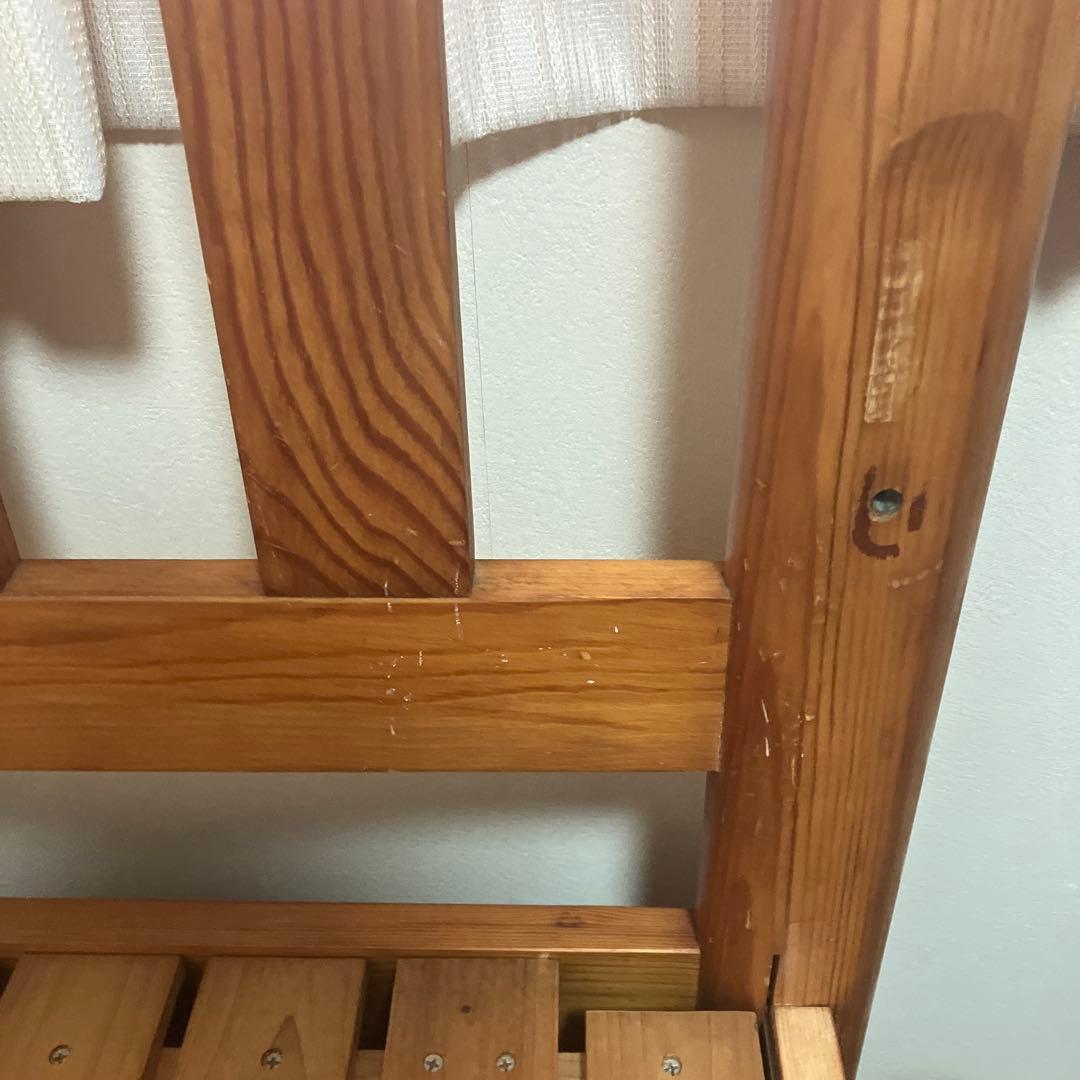 【送料込み匿名発送】【組み立て簡単】木製シングルベッドフレーム