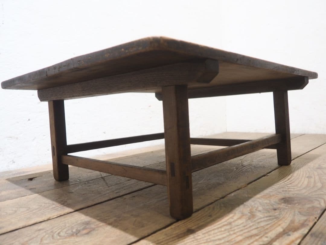 1258 アンティーク 文机 ローテーブル 座卓 ちゃぶ台 古家具 昭和レトロ