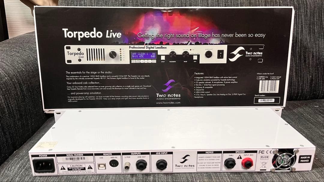 【美品】Two notes Torpedo Live デジタルロードボックス