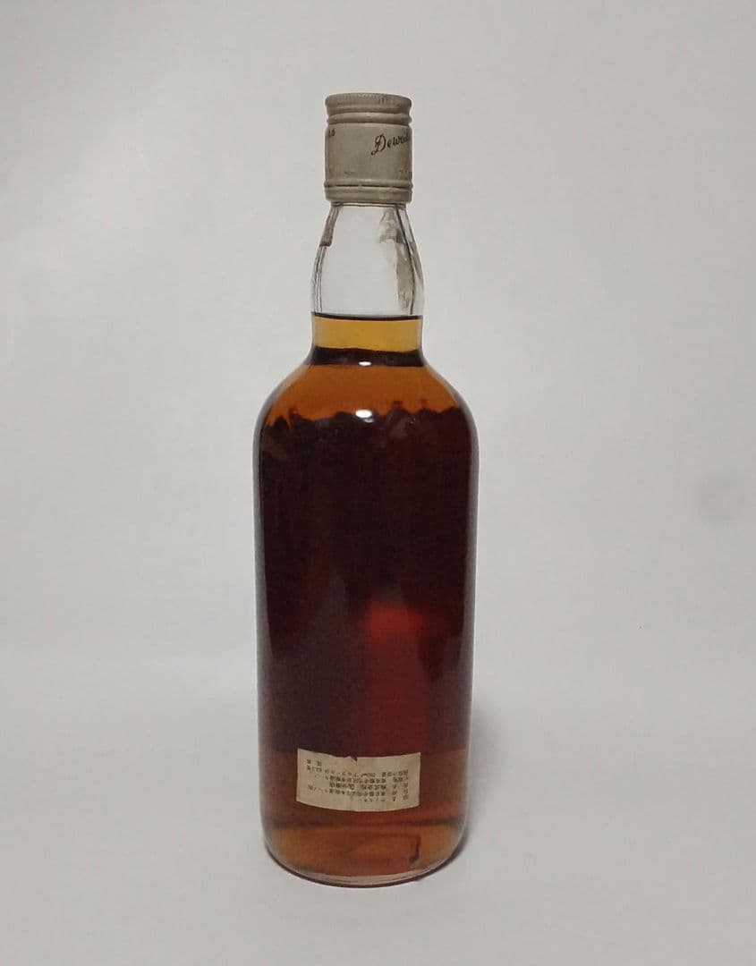ウイスキー デュワーズ 旧ボトル 1970年代 黒紋章 白キャップ 特級
