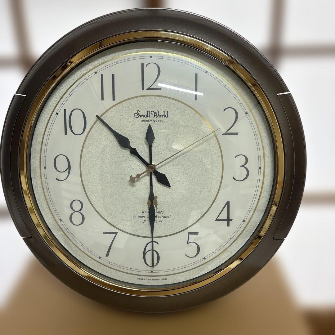 リズム時計工業　スモールワールド・音楽隊　からくり時計　美品