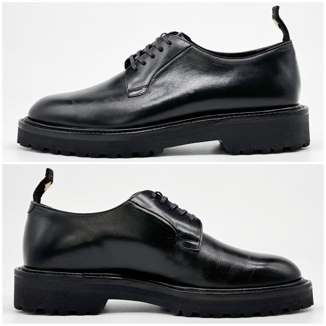 美品 WH ダブルエイチ WHS0010 ドレスシューズ 6 ブラック 革靴