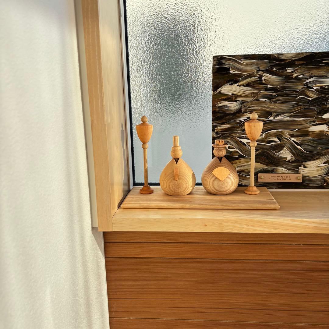 【箱に歪み有/新品正規品】lemi toys木製雛人形　コンパクト　おひなさま