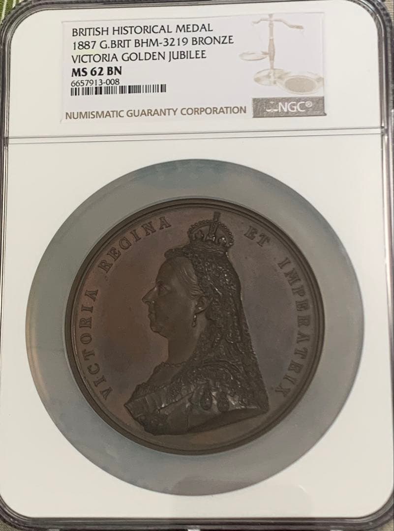 ビクトリア女王 ゴールデンジュビリー 特大メダル 1887年