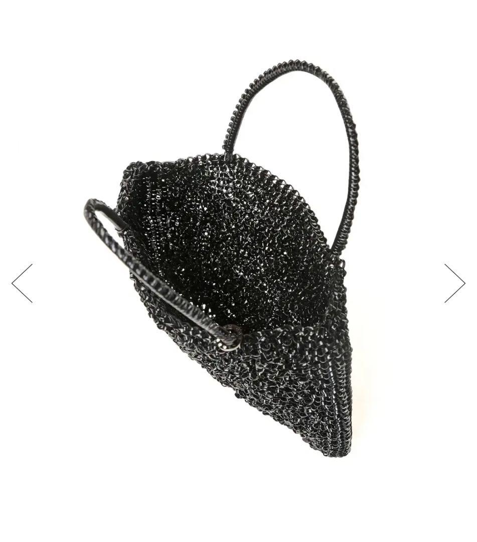 アンテプリマ ワイヤーバッグ スタンダードスクエアミディアム　ブラック新品