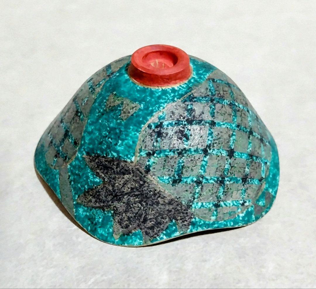 色絵金銀彩輪花酒盃 (前田正博)