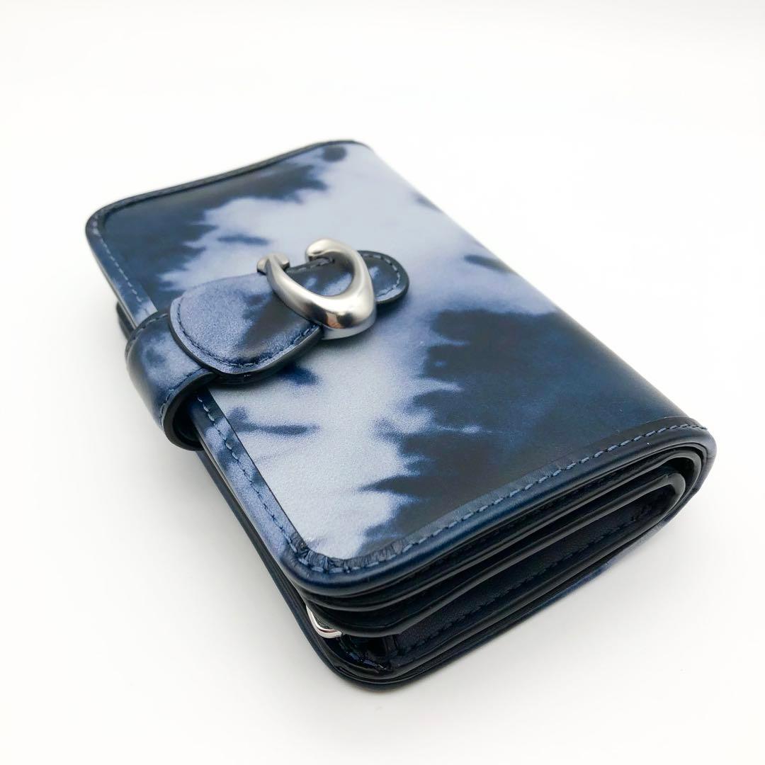 COACH ☆大人気☆ タビーミディアム ウォレット ミッドナイトネイビー