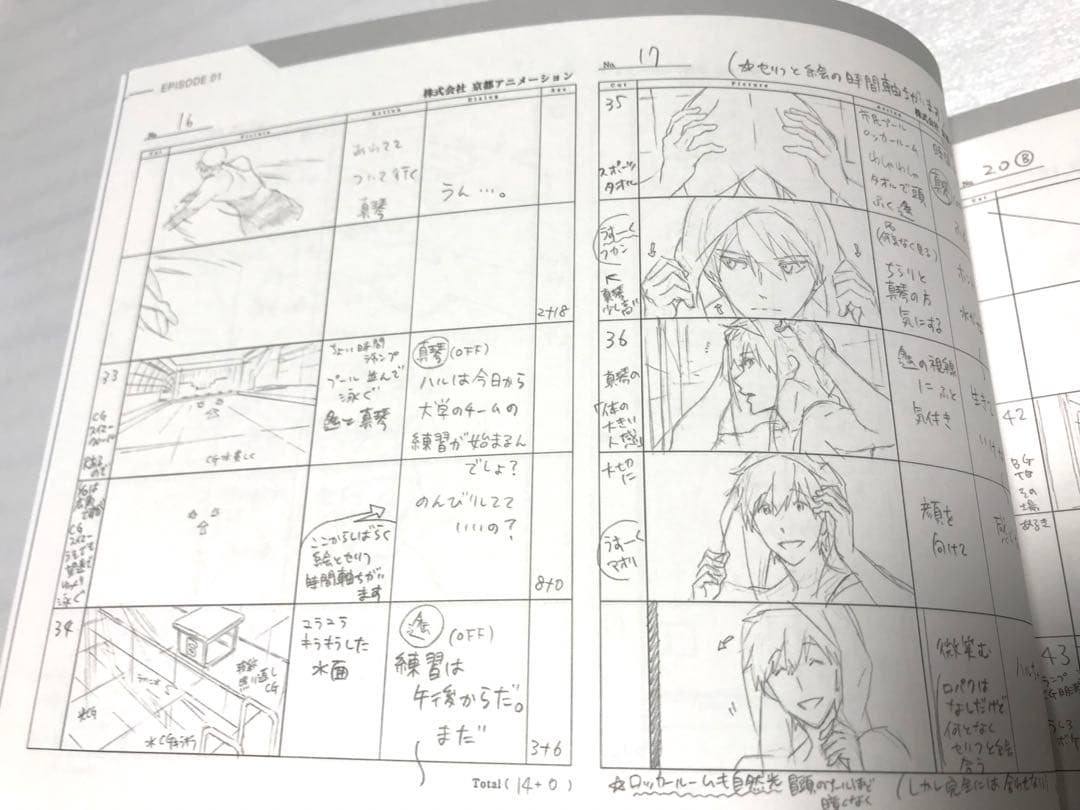 Free!Dive to the Futureストーリーボード 絵コンテ 七瀬遙