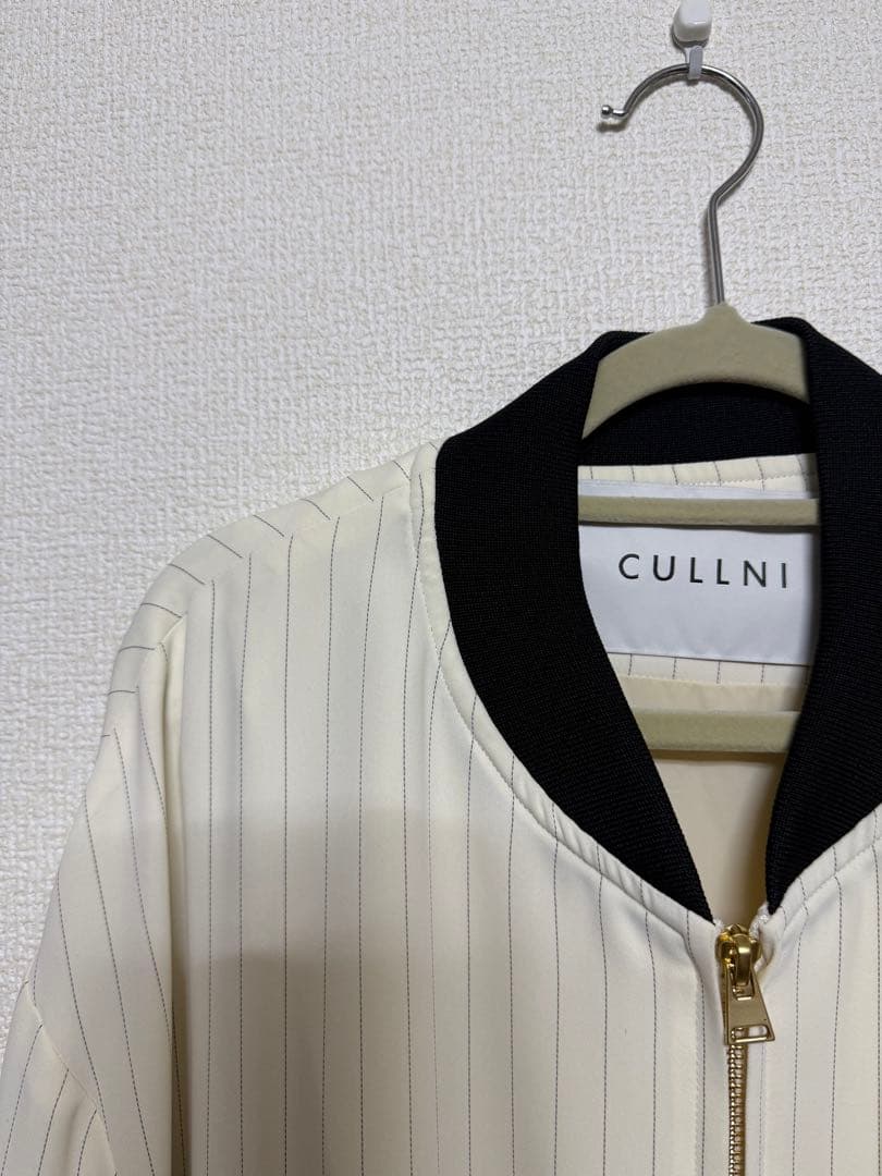 CULLNI 22SS ストライプ　MA-1 ブルゾン　スラックス　セットアップ