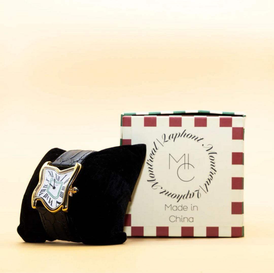 新品未開封 Laphont SQUARE MELTING WATCH GOLD