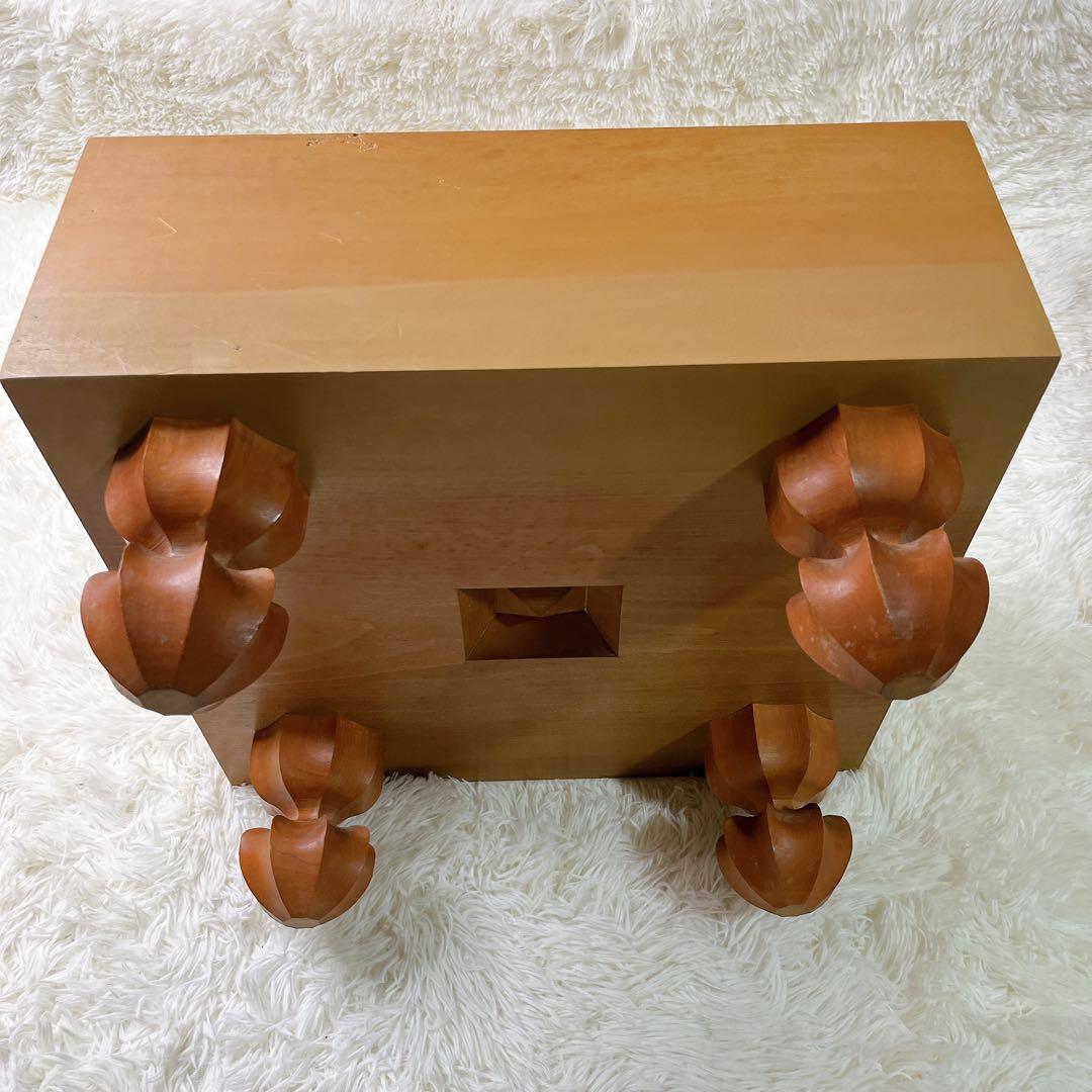 高級　囲碁盤 脚付き へそ有り 碁石・碁筒セット　厚さ 174ミリ 約5.6寸