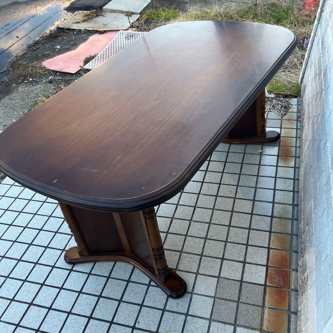 北欧レトロ カリモク 大型 木製ダイニングテーブル ビンテージ ヴィンテージ