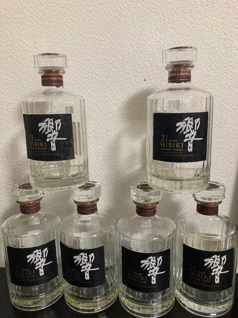 響21年 ウイスキー 6本セット 空き瓶 【公式通販】 Hibiki 響21年