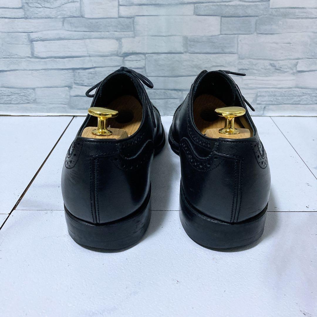 美品 トレーディングポスト ビジネスシューズ T602 撥水 本革 黒 26