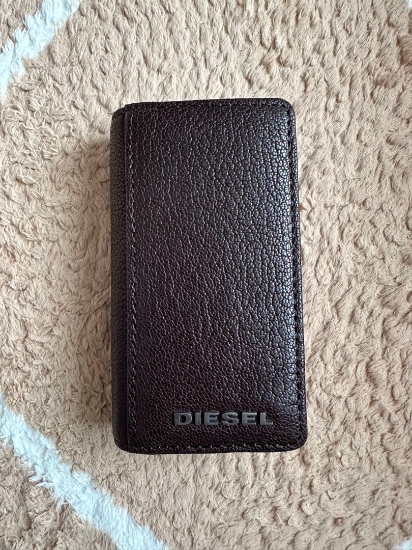 DIESEL キーケース ブラウン｜新品] DIESEL レザーキーケース ダーク