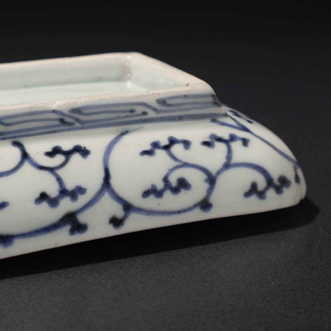 伊万里金襴手　花文長皿　骨董　古伊万里　R0229w2ダB