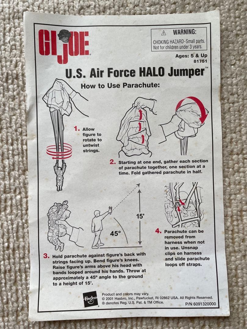 ミリタリー G.I. JOE U.S. AIR FORCE HALO JUMPER