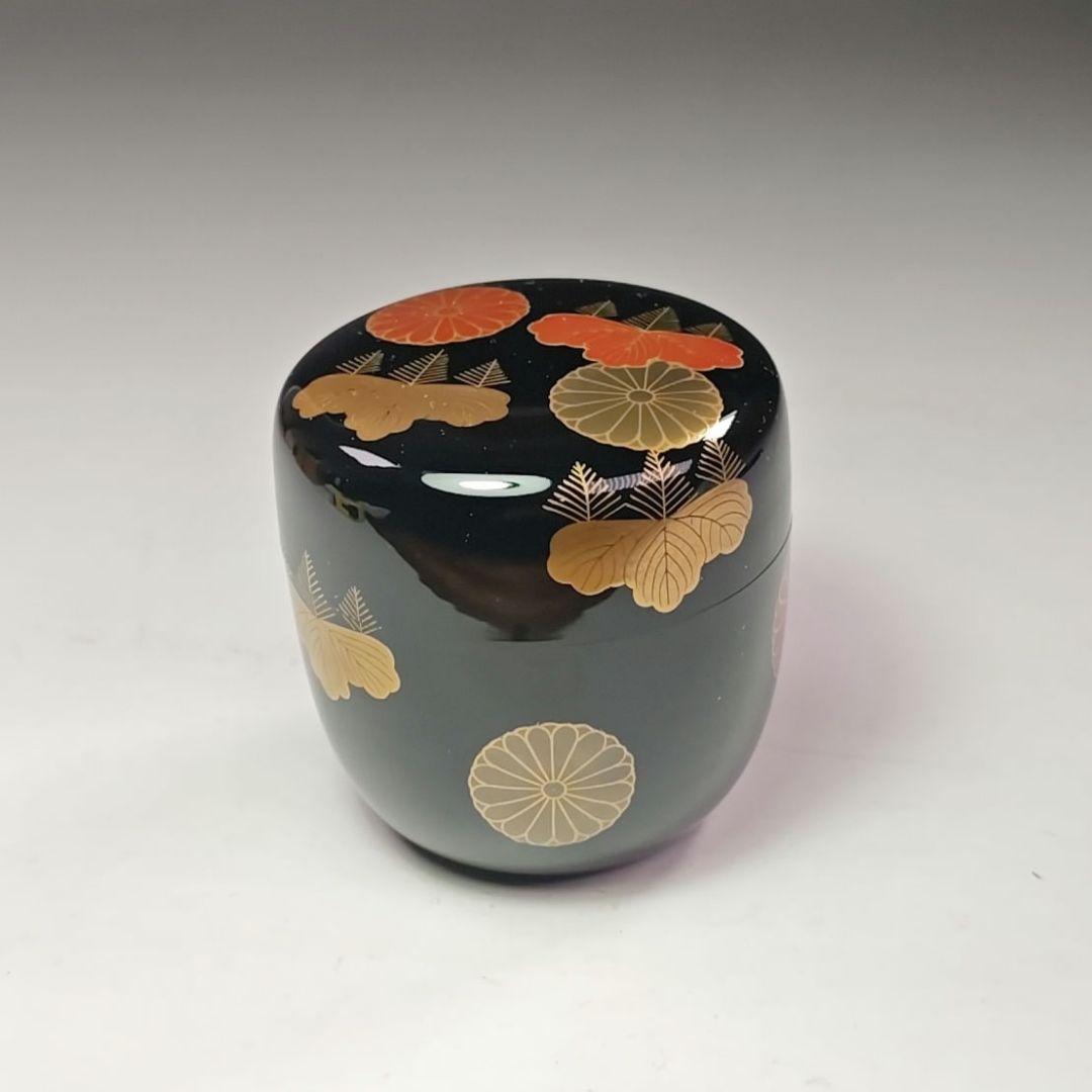 イ719 棗『中村宗伊作』『高台寺蒔絵 大棗 共箱』漆塗 茶道具