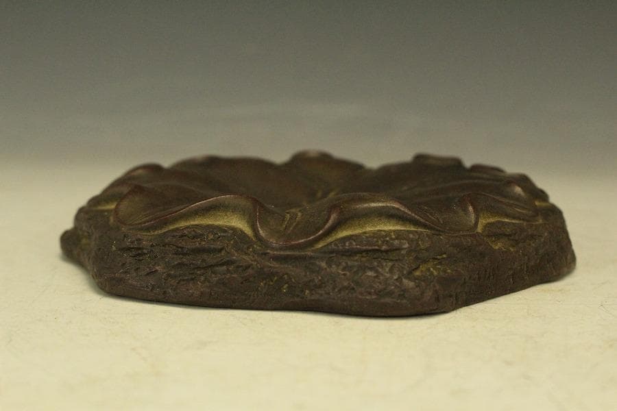 煎茶 紫泥 蓮形 瓶台 瓶敷 在印(HA516)