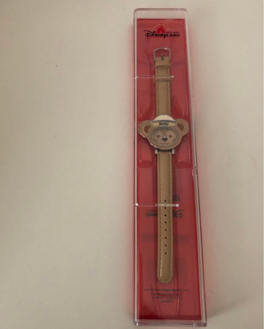 美品】香港ディズニー ディズニー ダッフィー 時計 腕時計