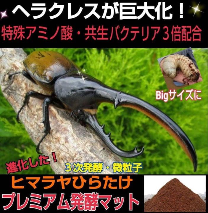極上！プレミアム発酵カブトムシマット【50L】特殊アミノ酸強化配合