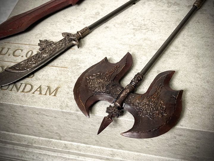 完成品 ダークソウル 黒騎士 武器セット フィギュア ガレージキット