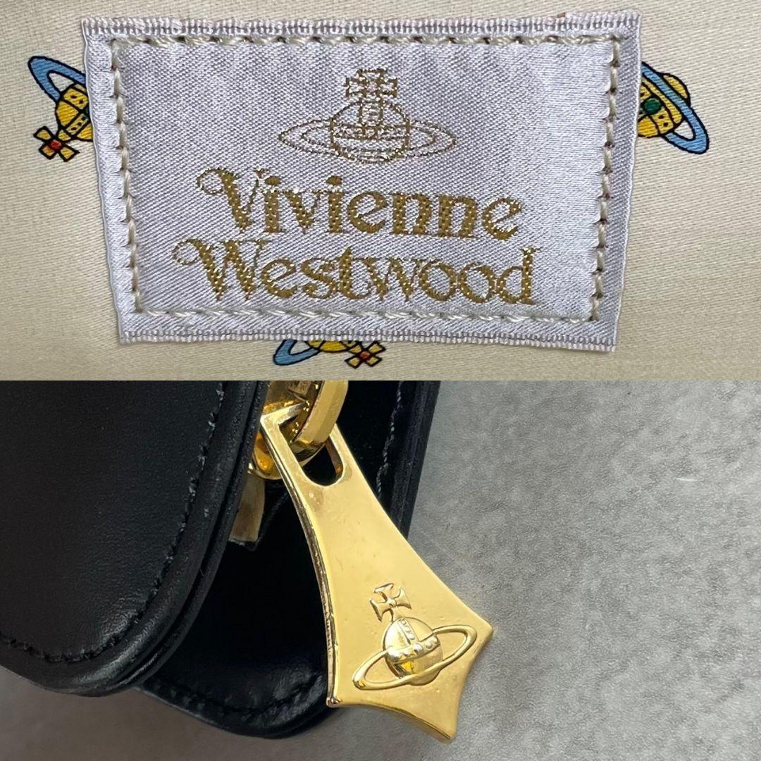 Vivian Westwood　ブラック　レザー　ビジネスバッグ　オーブ