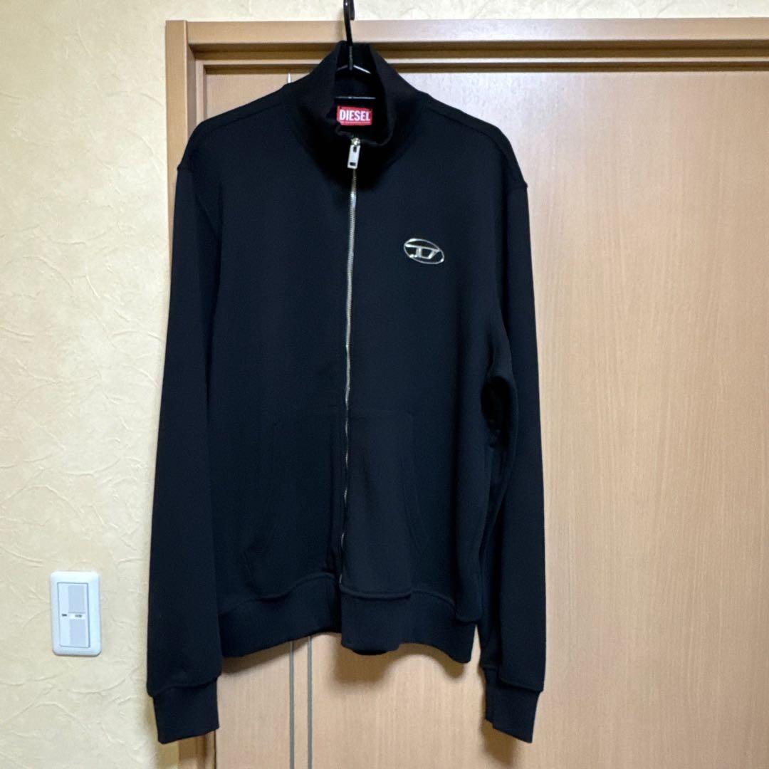 DIESEL ブラック ジップアップジャケット